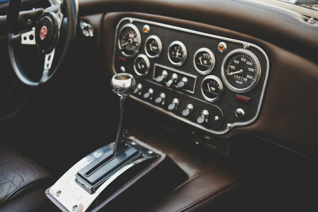 Oldtimer dashboard.